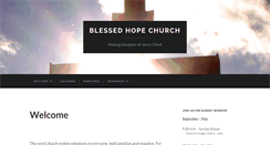 Desktop Screenshot of blessedhopechurch.org