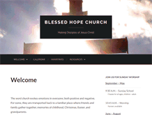 Tablet Screenshot of blessedhopechurch.org